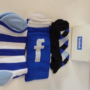 Facebook 8th Anniversary Socks Never Used